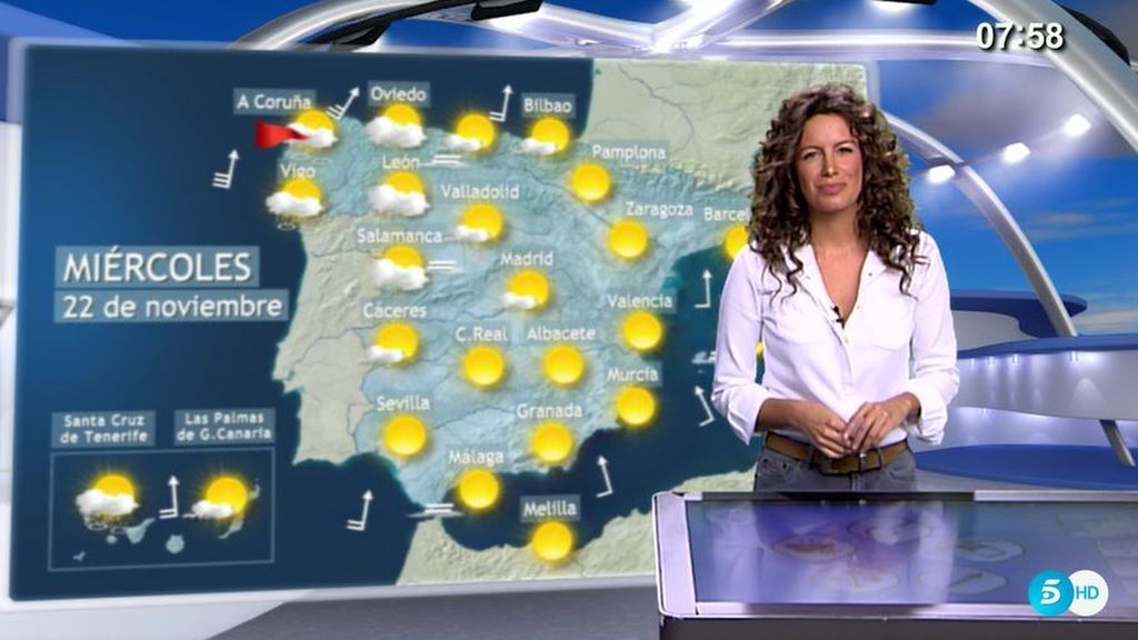 Mar agitado y vientos de 100 km/h: la borrasca toca tierra con fuerza el miércoles