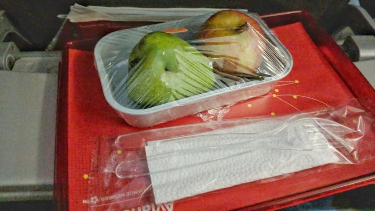 Pide un menú vegetariano durante un vuelo y se lleva esta sorpresa