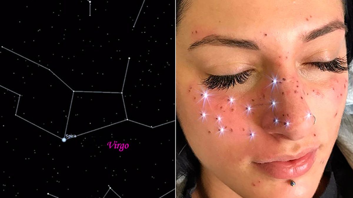 Astropecas: la tendencia de tatuarse el signo del zodiaco en la cara