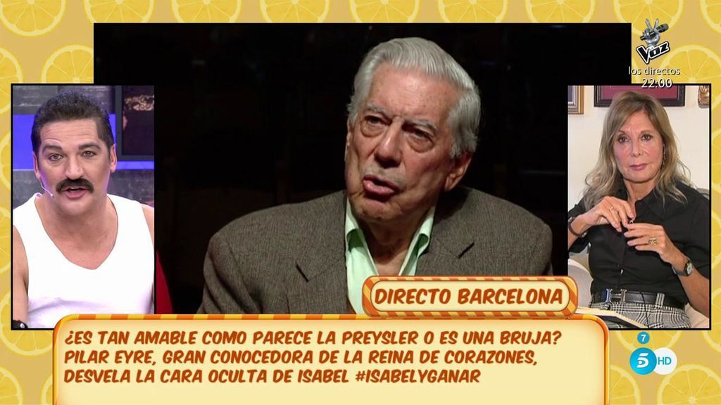 Pilar Eyre: "Vargas Llosa gana un millón y medio de euros por cada adelanto de sus libros"