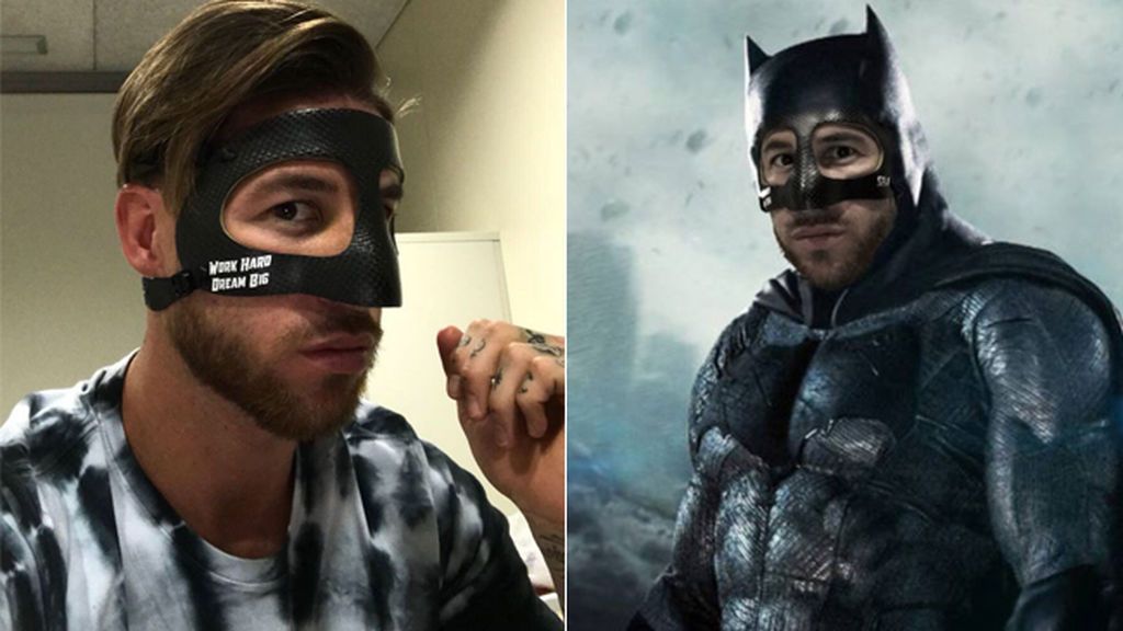 Sergio Ramos estrena máscara y… se transforma en Batman: los mejores memes del defensa