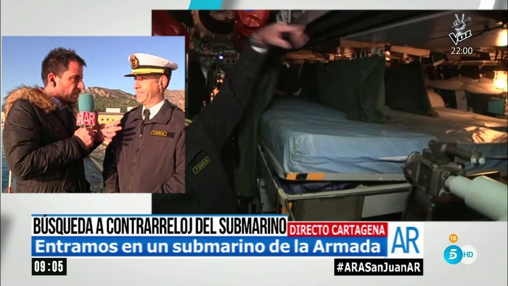 'El programa de Ana Rosa' entra en uno de los tres submarinos activos de la Armada española