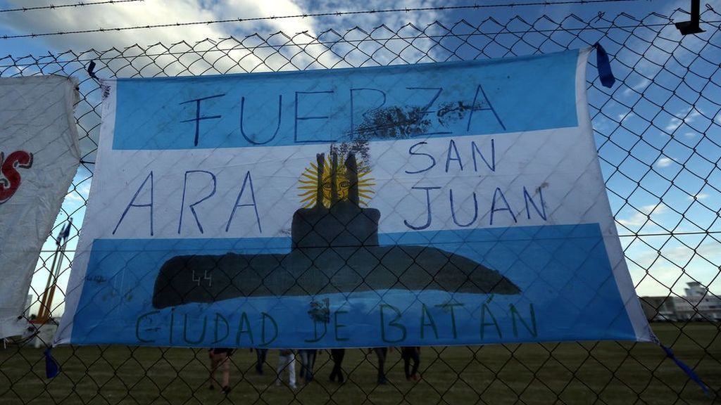 La Armada argentina: “Vamos a continuar con la búsqueda del submarino y de sus 44 tripulantes"