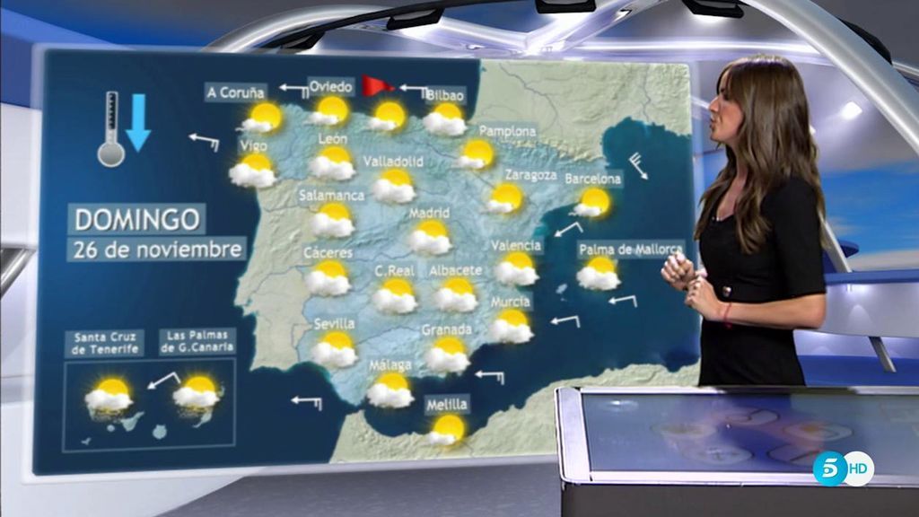Bajada generalizada de las temperaturas y precaución en Canarias, se esperan lluvias torrenciales🌊