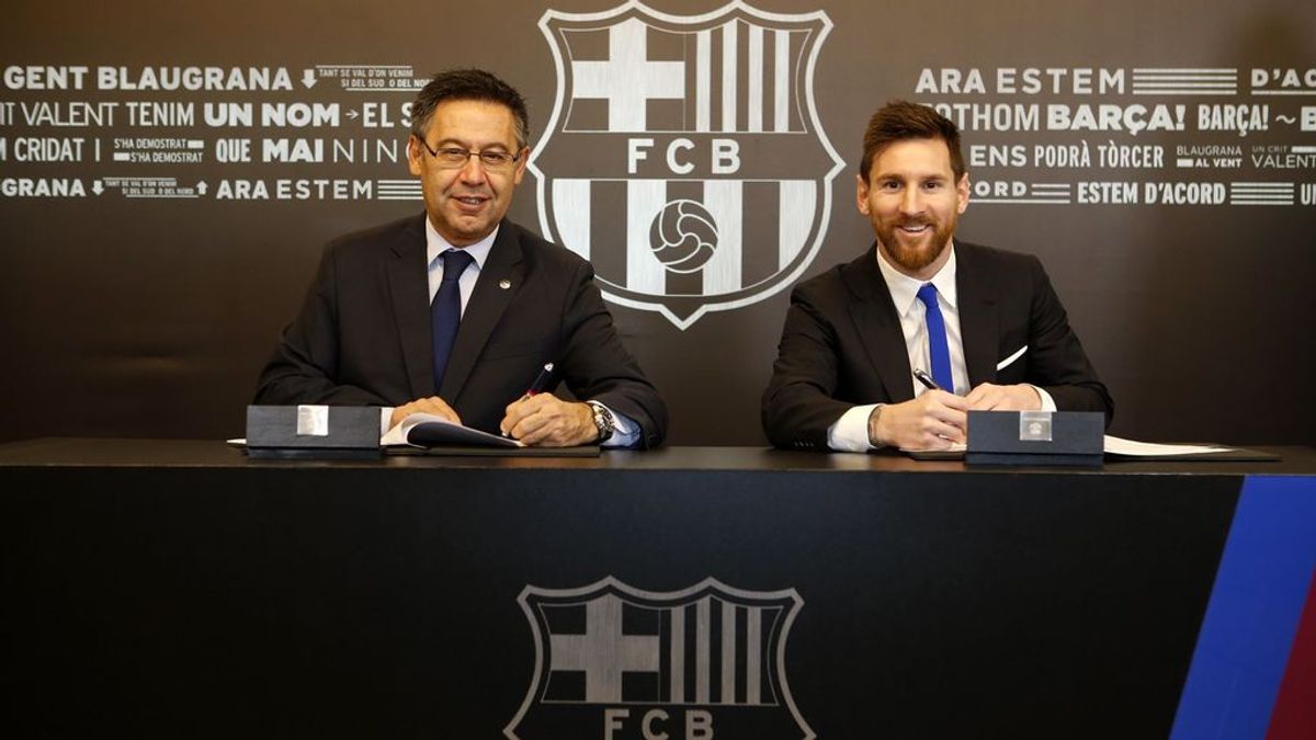 ¡Ya es oficial! Leo Messi renueva con el Barcelona hasta 2021