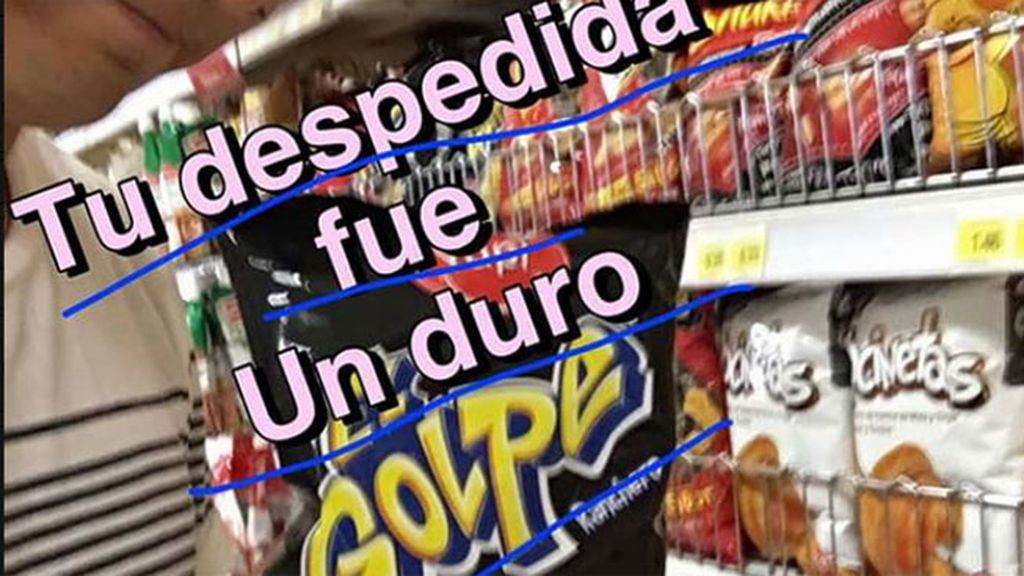 Mensaje a una ex desde el supermercado