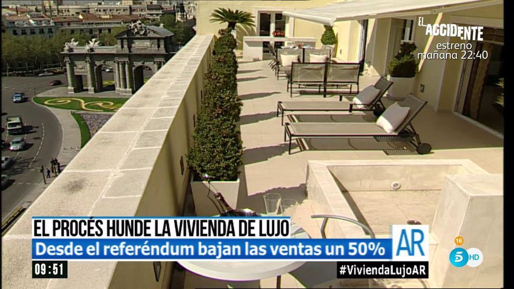 El 'procés' frena la venta de viviendas de lujo en Cataluña un 50%