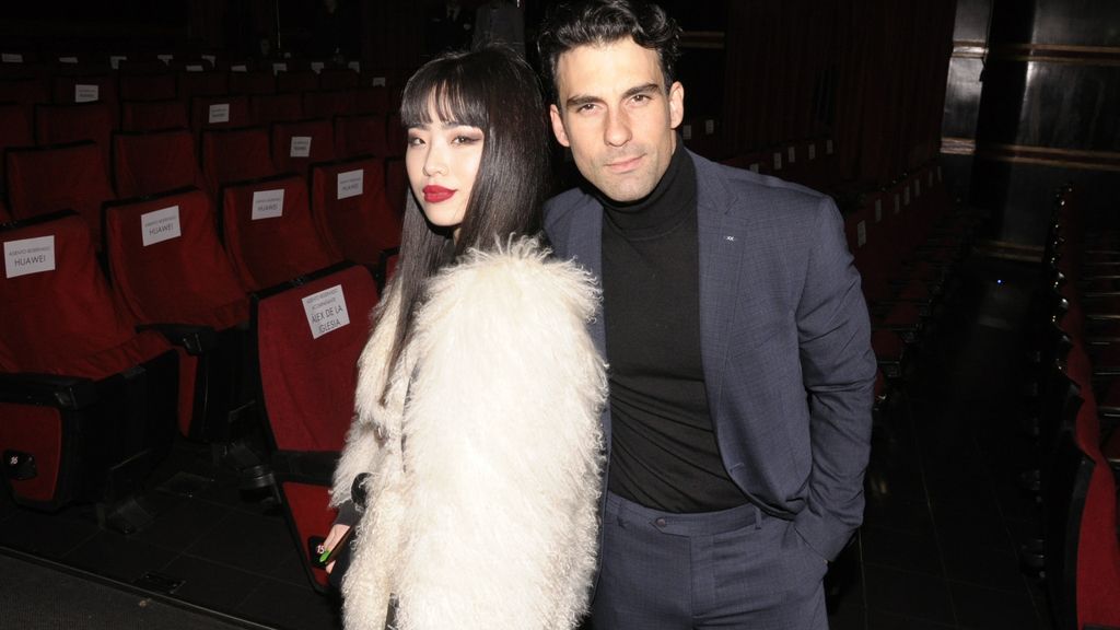 Christian Sánchez a su llegada al Cine Capitol