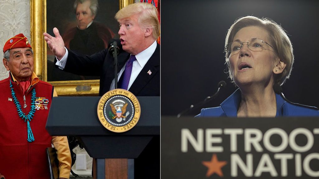 Trump se burla de una senadora llamándola "Pocahontas"