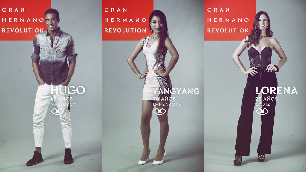 Hugo, Yangyang y Lorena, nominados en la duodécima gala de 'Gran hermano revolution'.
