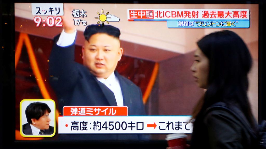 Corea del Norte lanza un nuevo misil intercontinental que puede alcanzar a EE.UU.