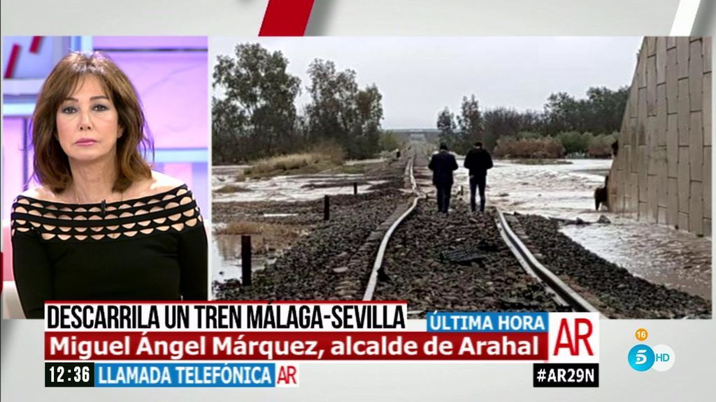 El alcalde de Arahal dice que la vida del herido grave del tren “no está en peligro”