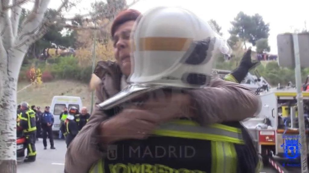 Los angustiosos rescates del incendio de Madrid