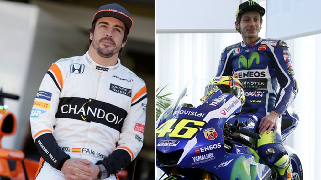 Valentino Rossi, ¿compañero de equipo con Fernando Alonso en ‘Las 24 Horas de Le Mans’?