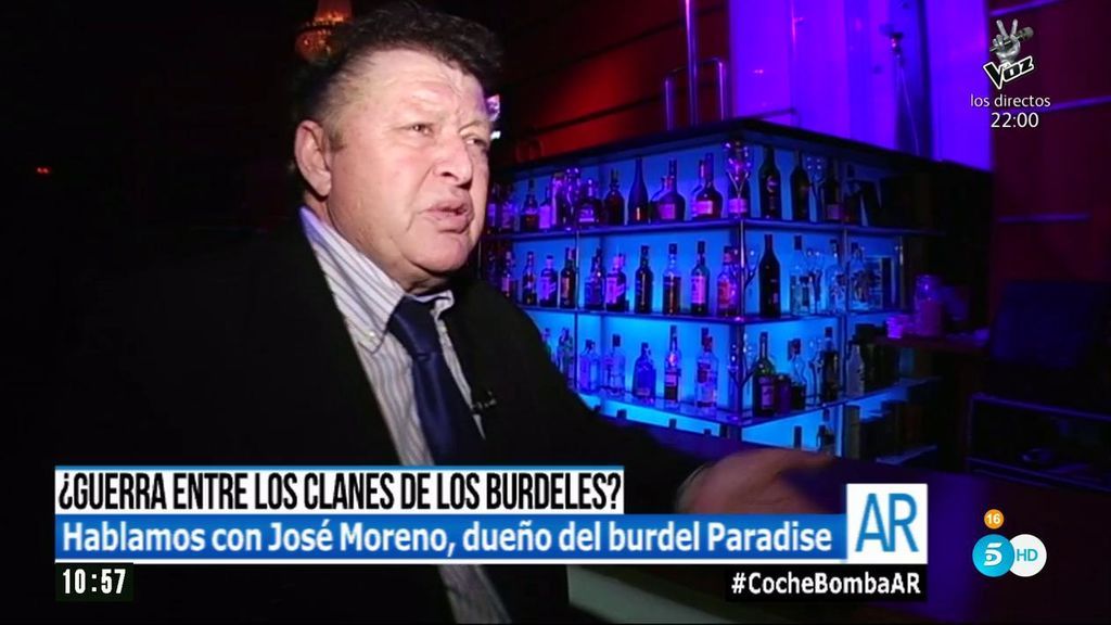 El programa de Ana Rosa: José Moreno, dueño del 'Club Paradise': “Yo no  exploto a ninguna mujer”