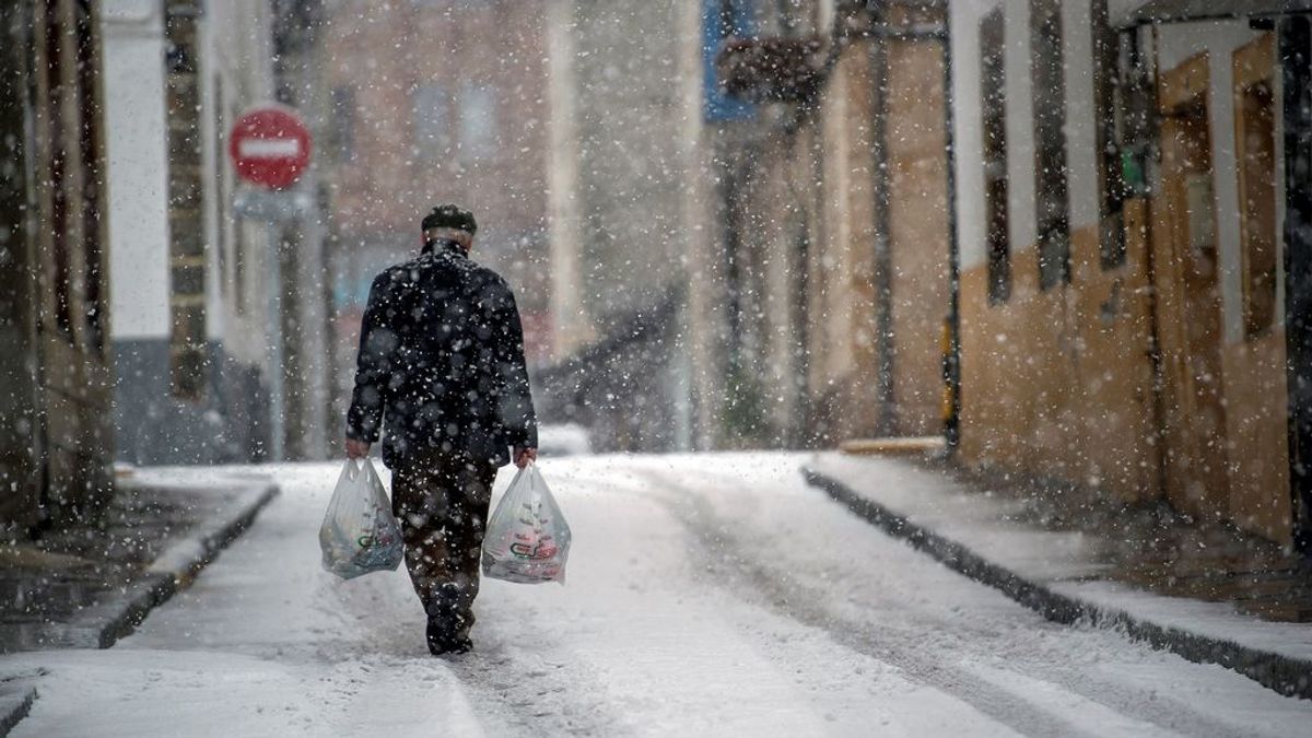 Aviso de riesgo por nieve, frío, viento y fuerte oleaje en 36 provincias