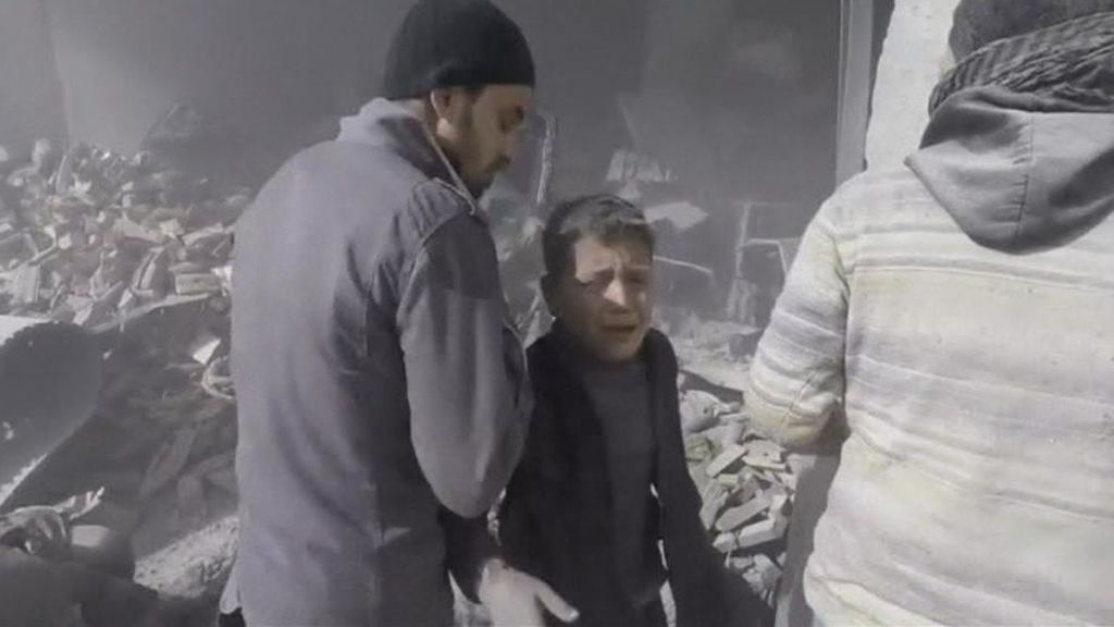 El drama de los niños bombardeados en Siria