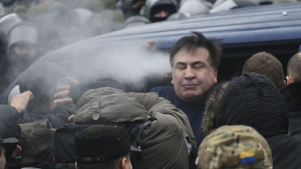 Así ha sido la espectacular detención en Kiev de Saakashvili, expresidente de Georgia