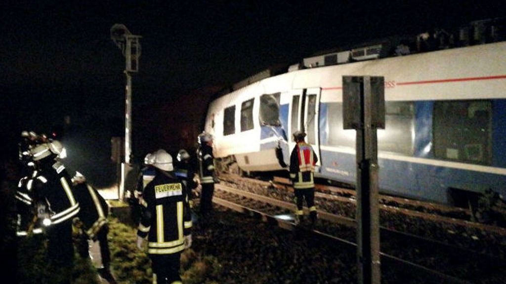 Choque de trenes en Alemania:  Más de 40 heridos en la colisión