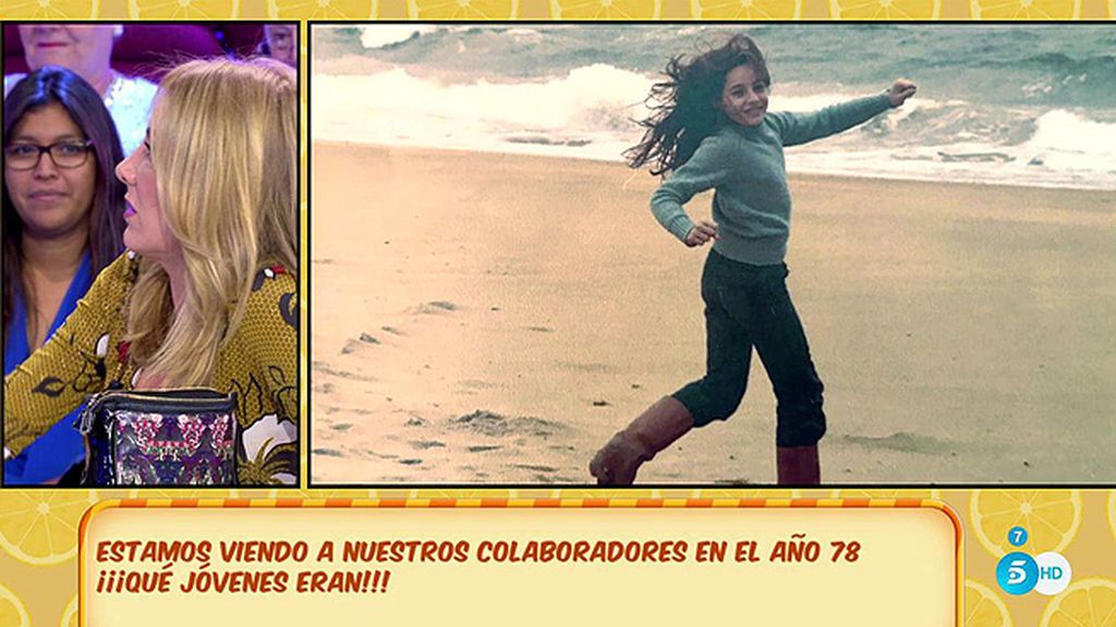 Belén Rodríguez jugaba en la playa ¡y era morena!