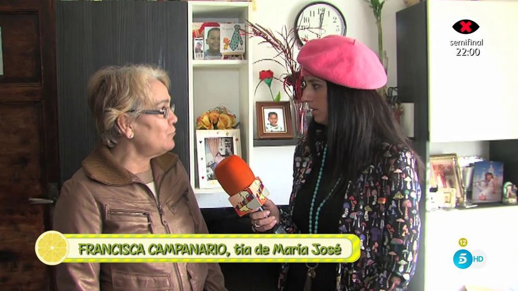 Francisca Campanario, tía de María José: "No me creo que su enfermedad sea para tanto"