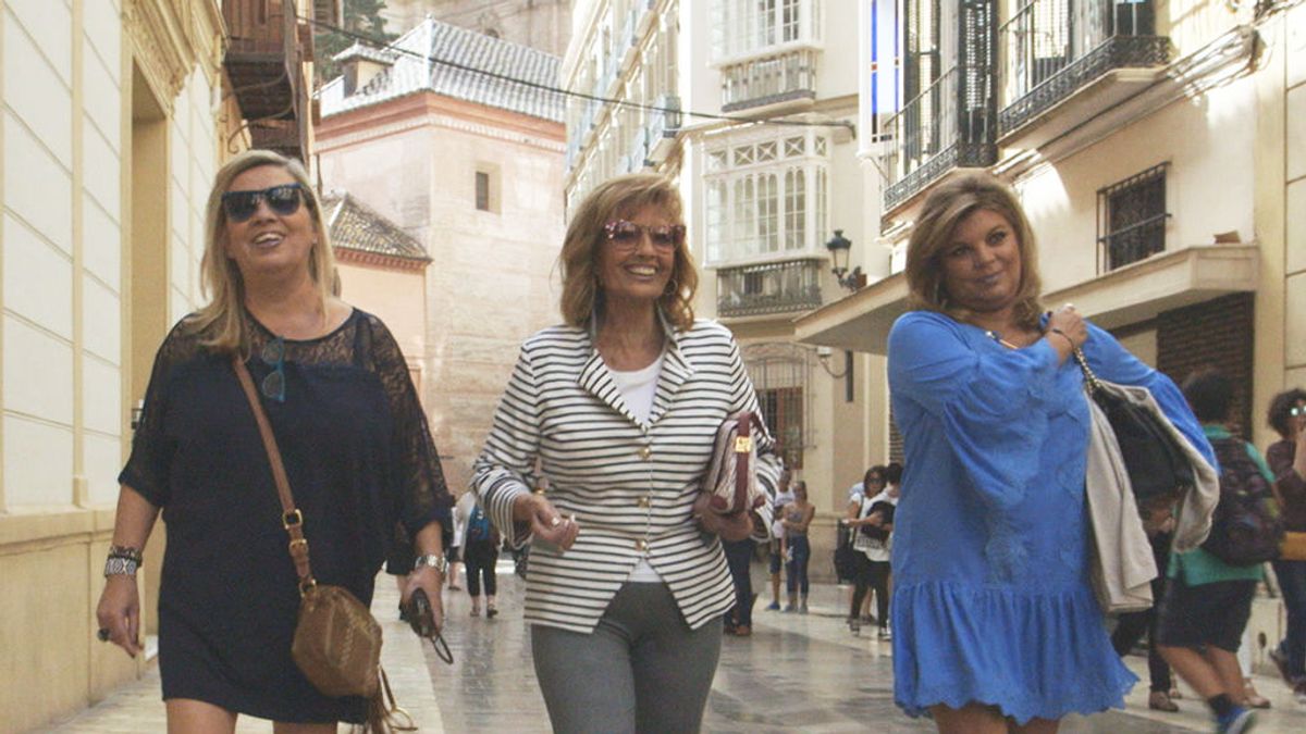 Carmen Borrego, Mª Teresa y Terelu Campos en la segunda temporada de 'Las Campos'.