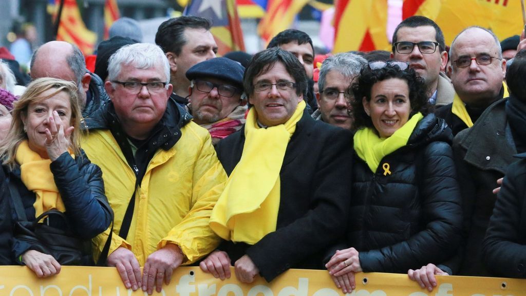45.000 independentistas se manifiestan en Bruselas a favor del `procés'