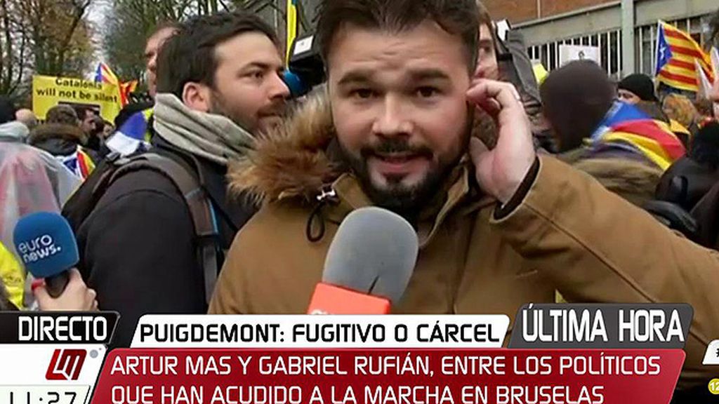 Gabriel Rufián: "El club del 155 no gana ni encarcelándonos"