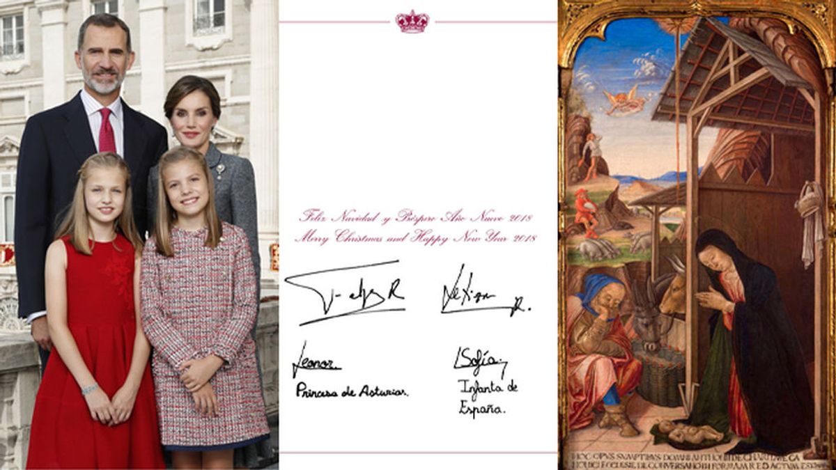 La felicitación navideña de los Reyes: una foto del día de la Fiesta Nacional en el Palacio Real