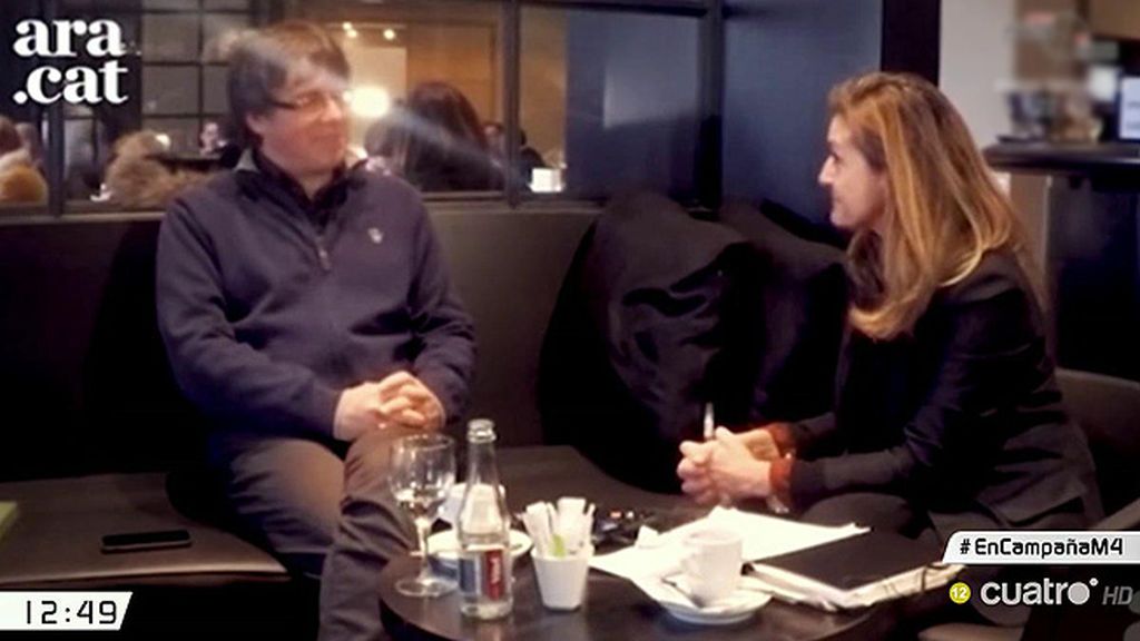 Esther Vera, sobre Puigdemont: "Le he visto muy determinado"