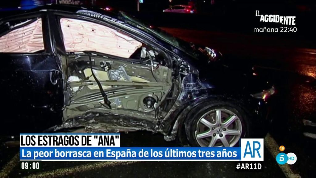 Los estragos que está dejando el temporal Ana en España