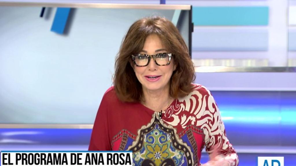 Ana Rosa: "No me hace ninguna gracia que le llamen al temporal así"