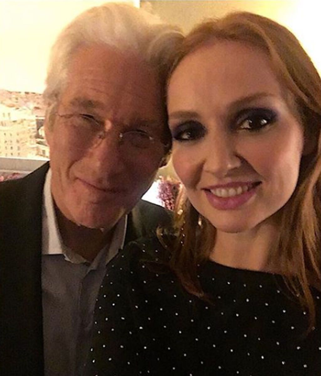 Cristina Castaño, de cena con Richard Gere: "Gracias, Richard, por tu cercanía"