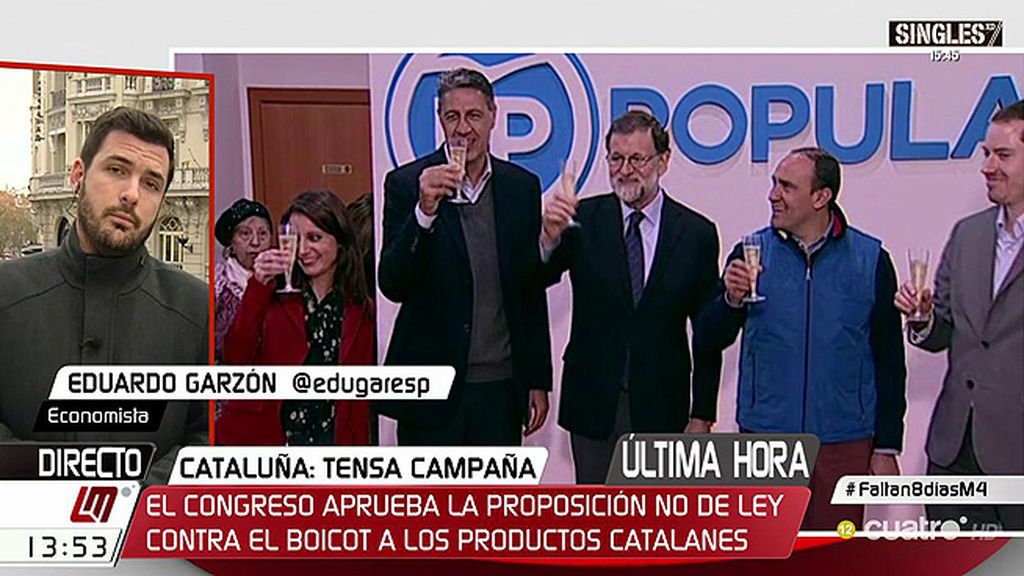E. Garzón, sobre el boicot a los productos catalanes: “Es cierto que hay un problema pero no es tan grave como nos lo pintan"