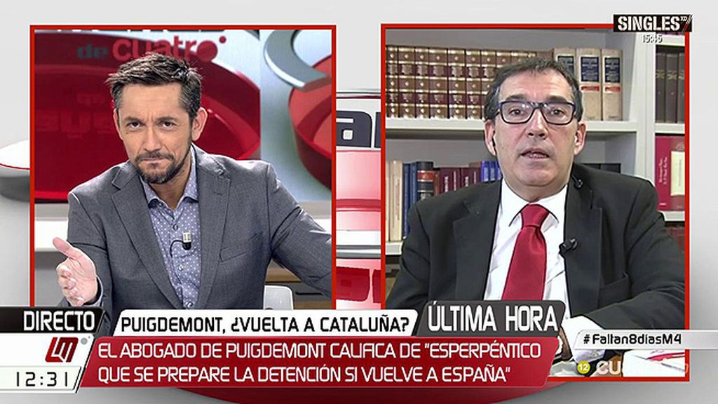 El abogado de Puigdemont asegura que el expresident lleva una vida “monástica”