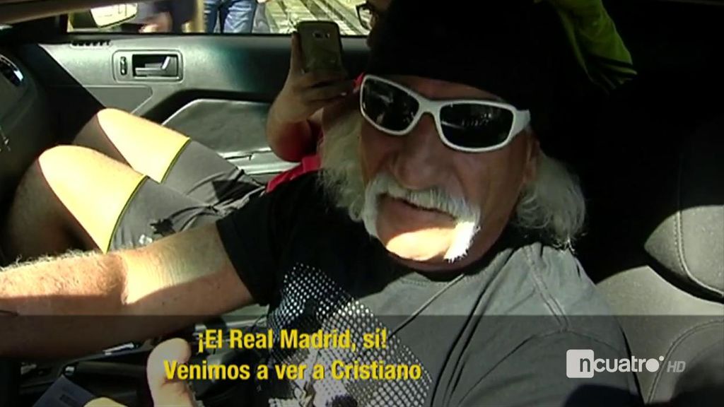 Un clon de Hulk Hogan visita el hotel del Madrid para ver a Cristiano Ronaldo
