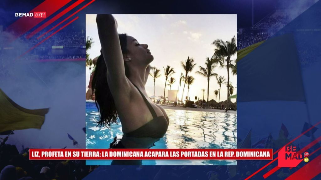 Liz, profeta en su tierra, acapara las portadas en República Dominicana: "La bella que da que hablar en España"