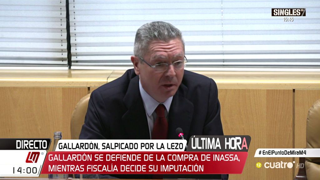 Gallardón declara en la Asamblea de Madrid: “Estoy orgulloso de lo que ustedes tratan de ensuciar”