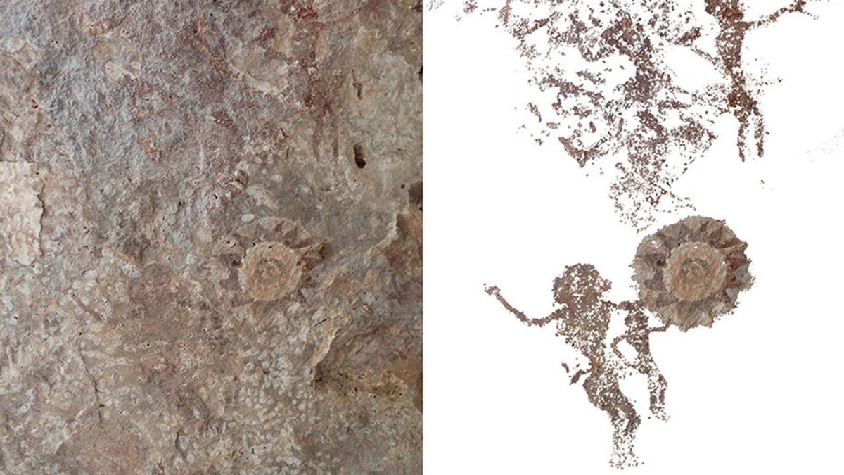 Un tesoro de arte rupestre aparece en una pequeña isla indonesia