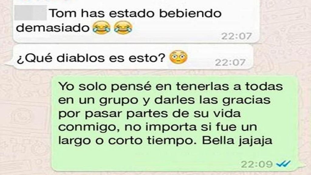 Crea un grupo de Whatsapp con todas sus exnovias para desearles 'Feliz Navidad'