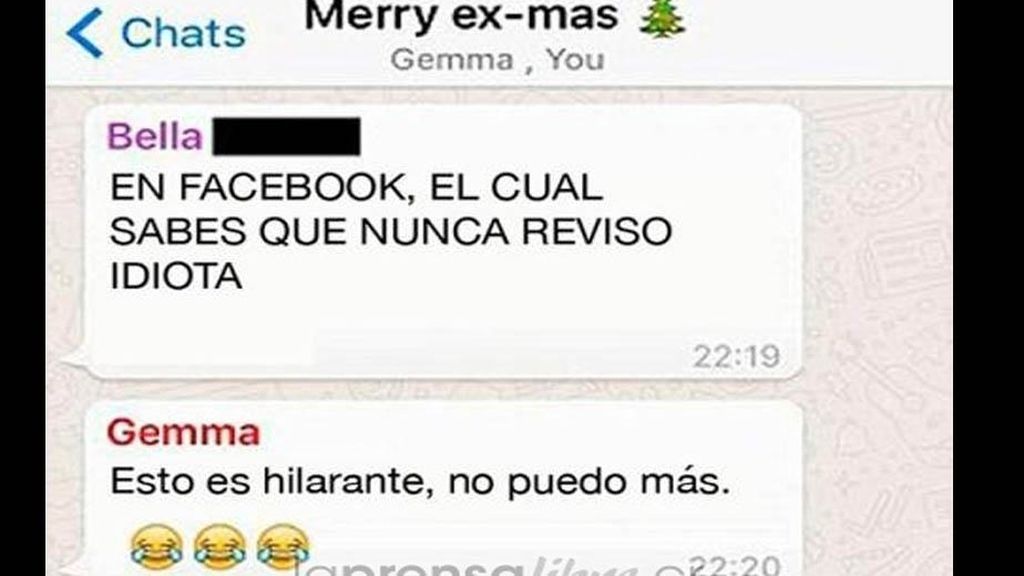 Crea un grupo de Whatsapp con todas sus exnovias para desearles 'Feliz Navidad'