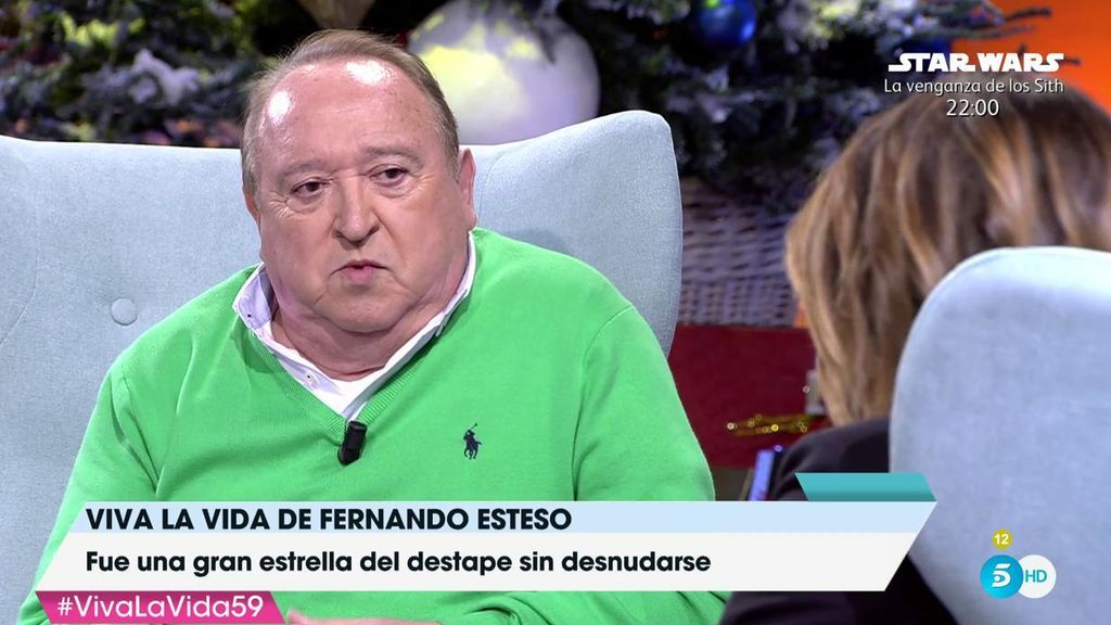 Fernando Esteso, el actor de películas de destape: "Mi mujer me daba codazos y patadas en los estrenos"