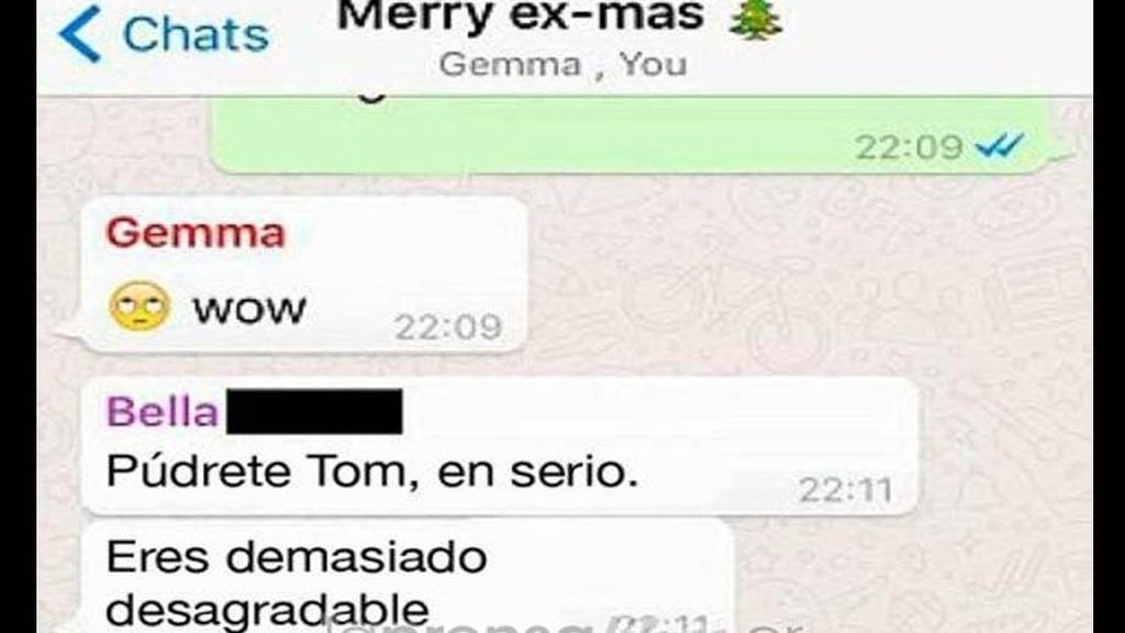 Crea un grupo de Whatsapp con todas sus exnovias para desearles 'Feliz Navidad'
