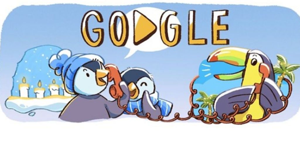 Doodle navideño: Google conmemora la temporada de las fiestas Doodle navideño: Google conmemora la temporada de las fiestas