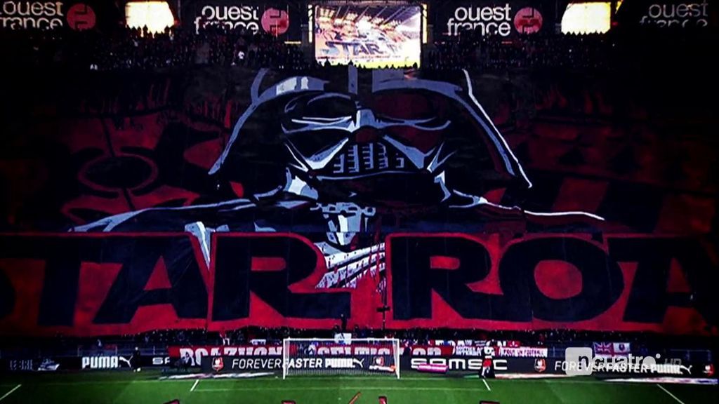 El impresionante tifo de ‘Star Wars’ que no impresionó a Neymar