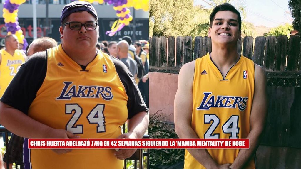 ¡Admirable! Kobe Bryant ayuda a un fan de los Lakers a adelgazar 77kg en 42 semanas
