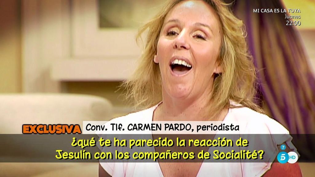 Carmen Pardo, sobre Campanario: "Tiene una enfermedad que es bastante dolorosa. Lo que necesita es calma a su alrededor"