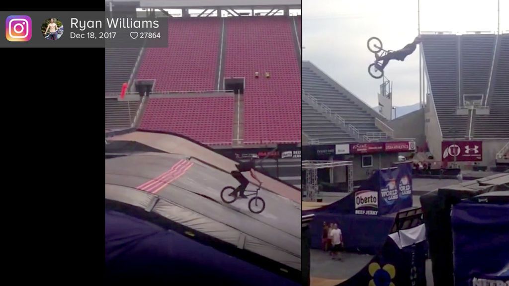 El brutal salto de Ryan Williams que los fans del BMX aún no se creen que haya podido ‘planchar’