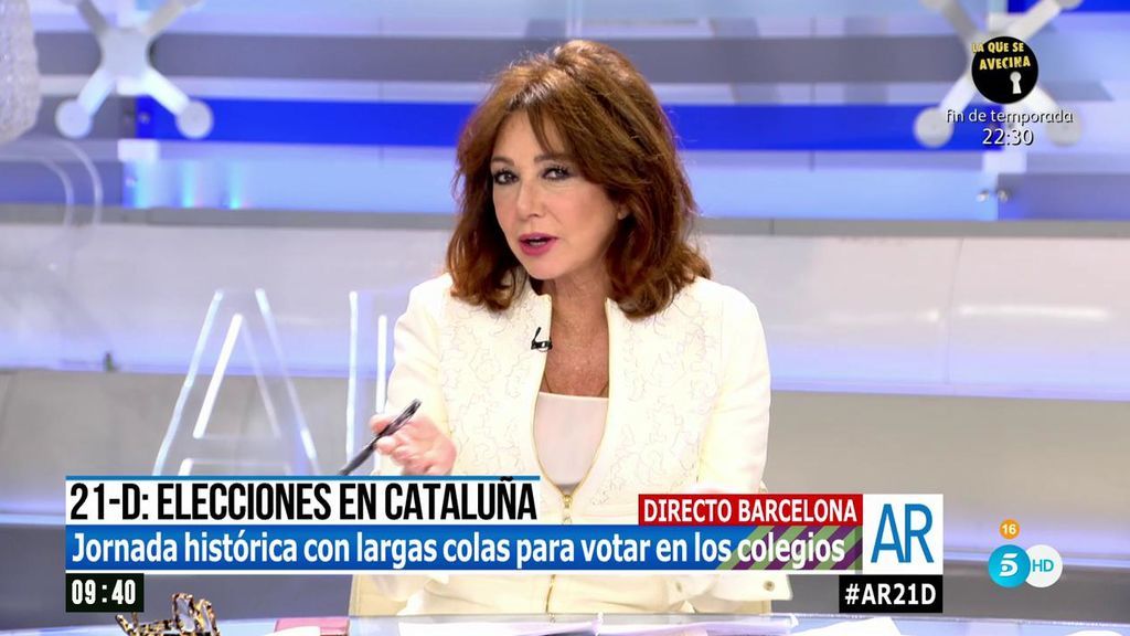 Ana Rosa: “Por ahí no voy a pasar, no voy a permitir que se insulte a la policía española”