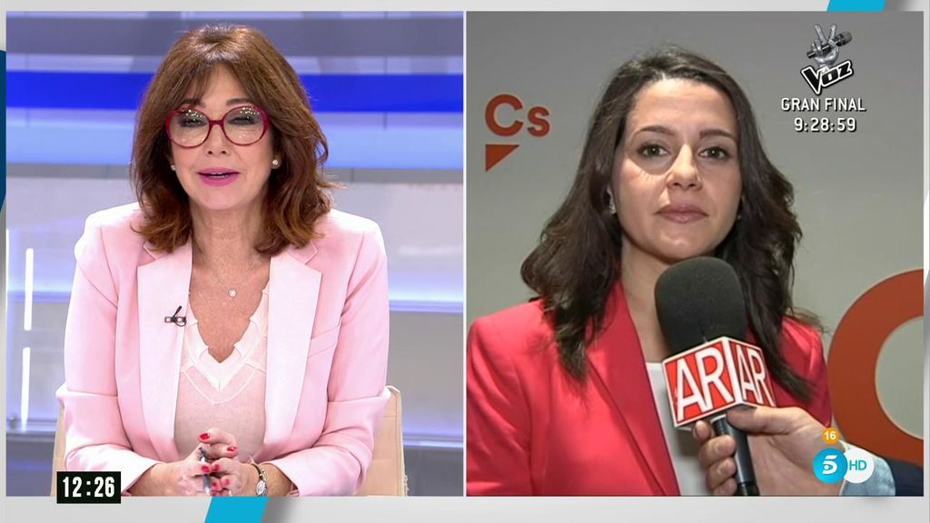 Inés Arrimadas: "Los partidos nacionalistas no pueden seguir hablando en nombre de Cataluña"